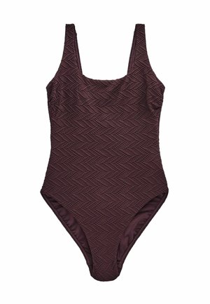 Maillot de bain - chocolate brown textured