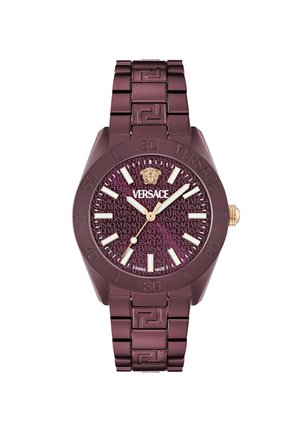 Versace QUARTZ ANALOG DOME TIMELES - Montre - burgundy