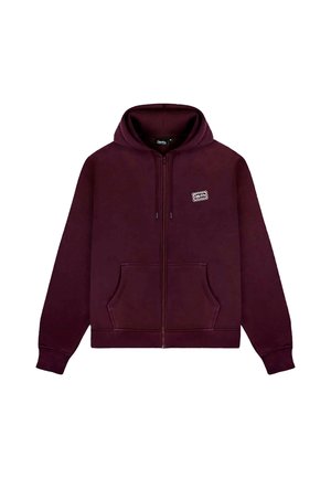 DOLLY NOIRE, DLYNR STAMP ZIP HOODIE - Felpa con zip - prune