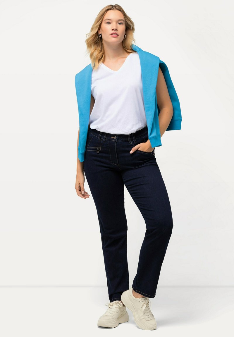 Ulla Popken Dames Regular Fit Stretch Straight Jeans Ulla Popken Dames Regular Fit Stretch Straight Jeans