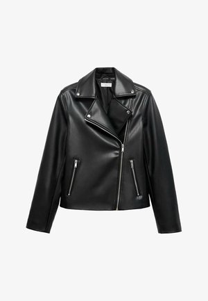 TEEN - Jakna iz umetnega usnja - black