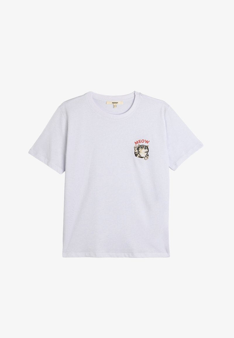 Koton CREW NECK - T-shirt con stampa - white