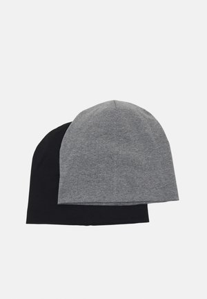 2 PACK UNISEX - Vunena kapa - black/grey