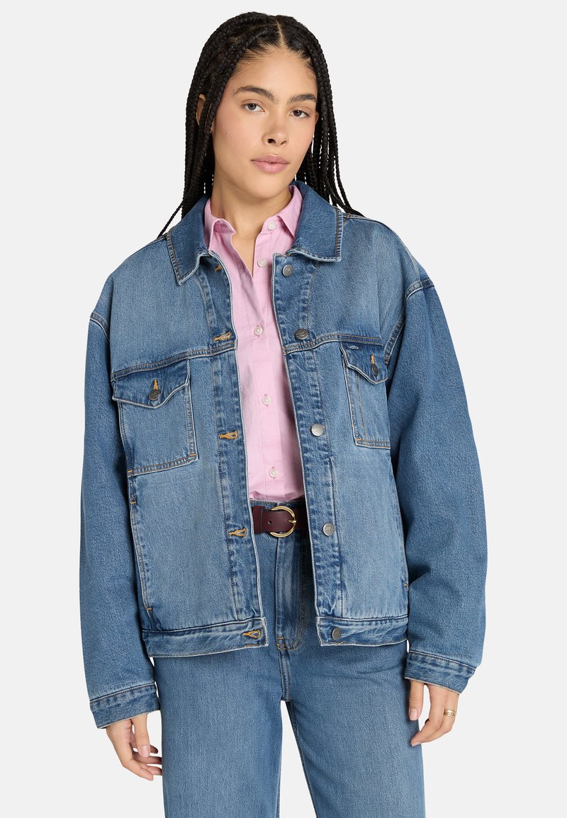 Timberland ARCHIVE INSULATED - Džínová bunda - medium blue