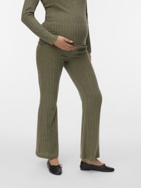 MAMALICIOUS FELIZIA FLARED PANTS - Broek - grape leaf