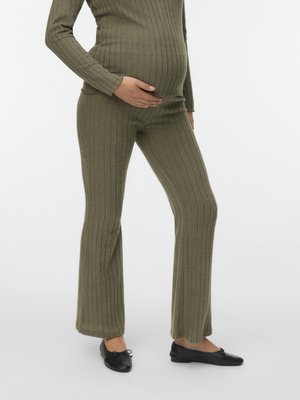 MAMALICIOUS FELIZIA FLARED PANTS - Broek - grape leaf