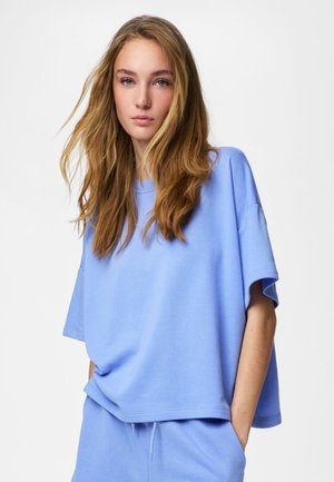 Pieces PIECES OBERTEIL MIT KURZEN ÄRMELN PCCHILLI  - Osnovna majica kratkih rukava - hydrangea