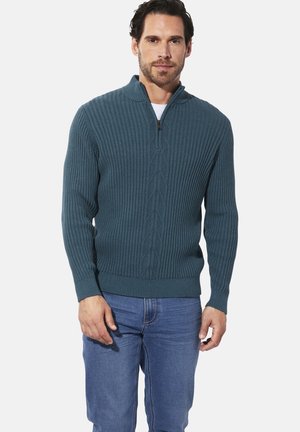 Strickpullover - petrol