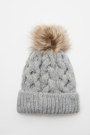 PENSHAW CABLE BEANIE - Bonnet - grey