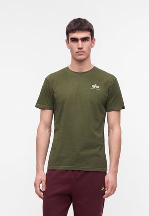 Alpha Industries, VINTAGE BACKPRINT - Тениска с щампа - dark olive