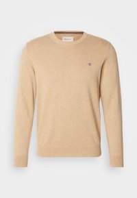 CLASSIC C NECK - Jumper - khaki melange
