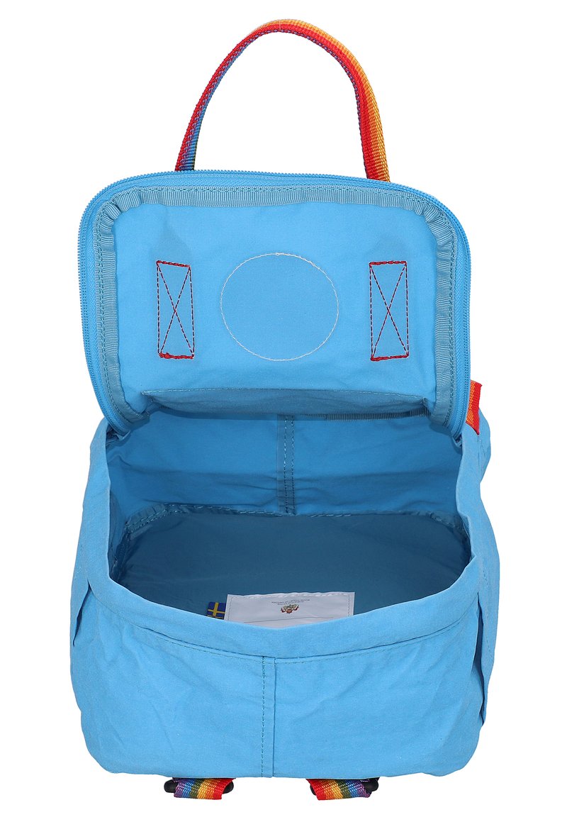 fjallraven kanken mini backpack air blue Fjllrven - Durable Vinylon Fabric, Water-Resistant, Classic Design supple shoulder straps Knken Mini Kanken Graphite Un