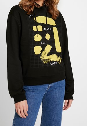 Felpa con cappuccio - black