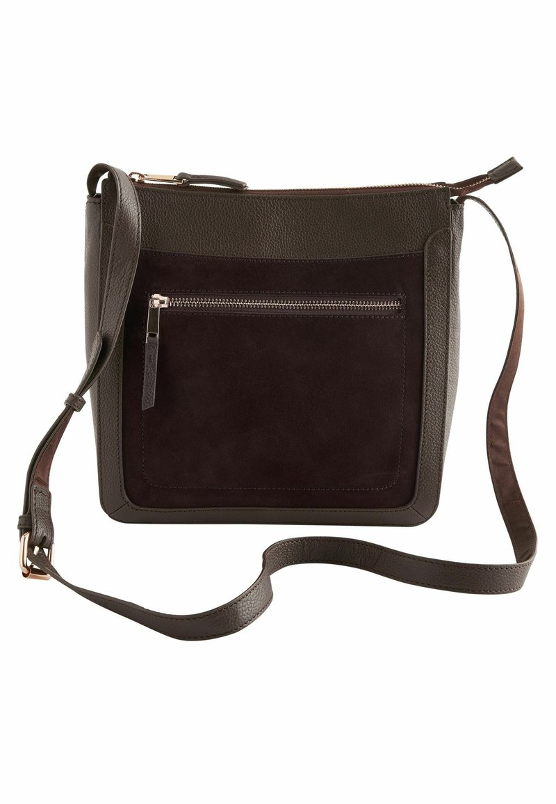 Next POCKET MESSENGER - REGULAR FIT - Rankinė per petį - chocolate brown