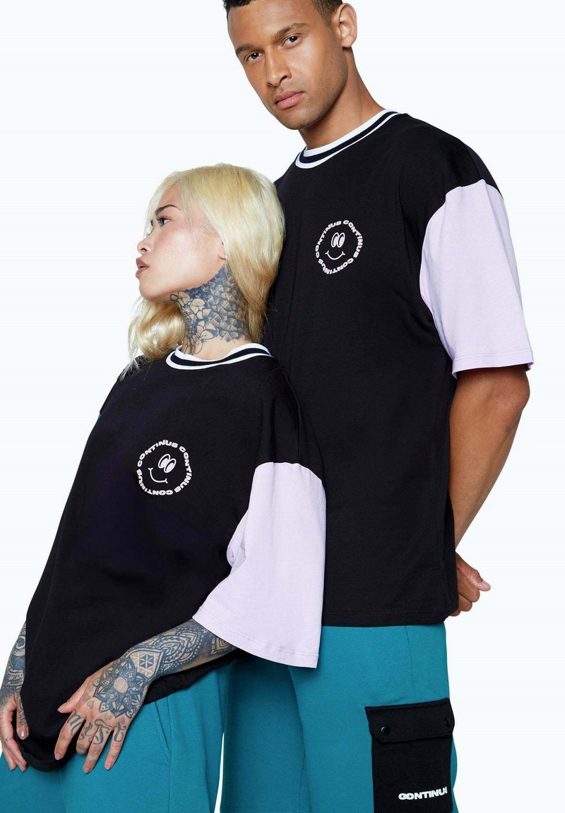 Hype T-shirt print zwart