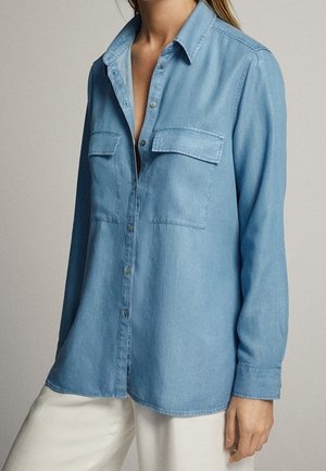 Massimo Dutti, Chemisier - light blue