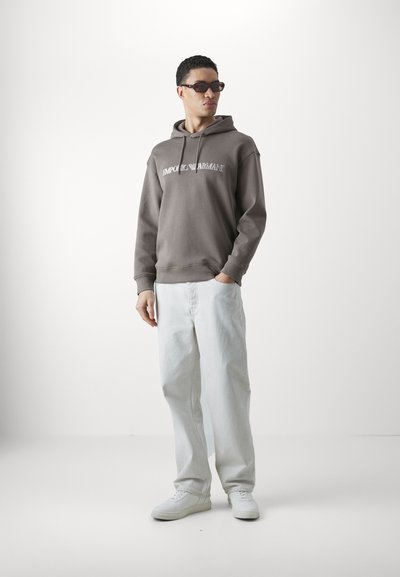 Emporio Armani FELPA - Felpa con cappuccio - morel