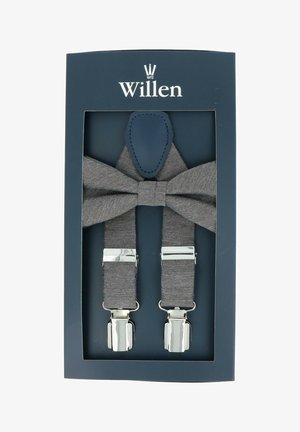 SET UNI MELANGE - Bow tie - schoko
