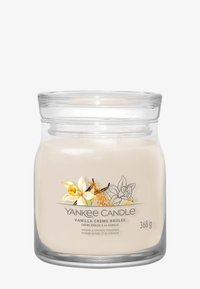 Yankee Candle SIGNATURE MEDIUM JAR VANILLA CRÈME BRÛLÉE - Tuoksukynttilä - brown