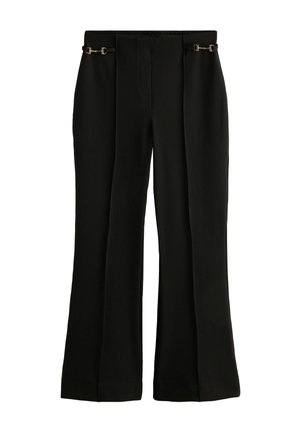 Next, PONTE HORSEBIT DETAIL BOOTCUT TROUSERS - Stoffhose - black