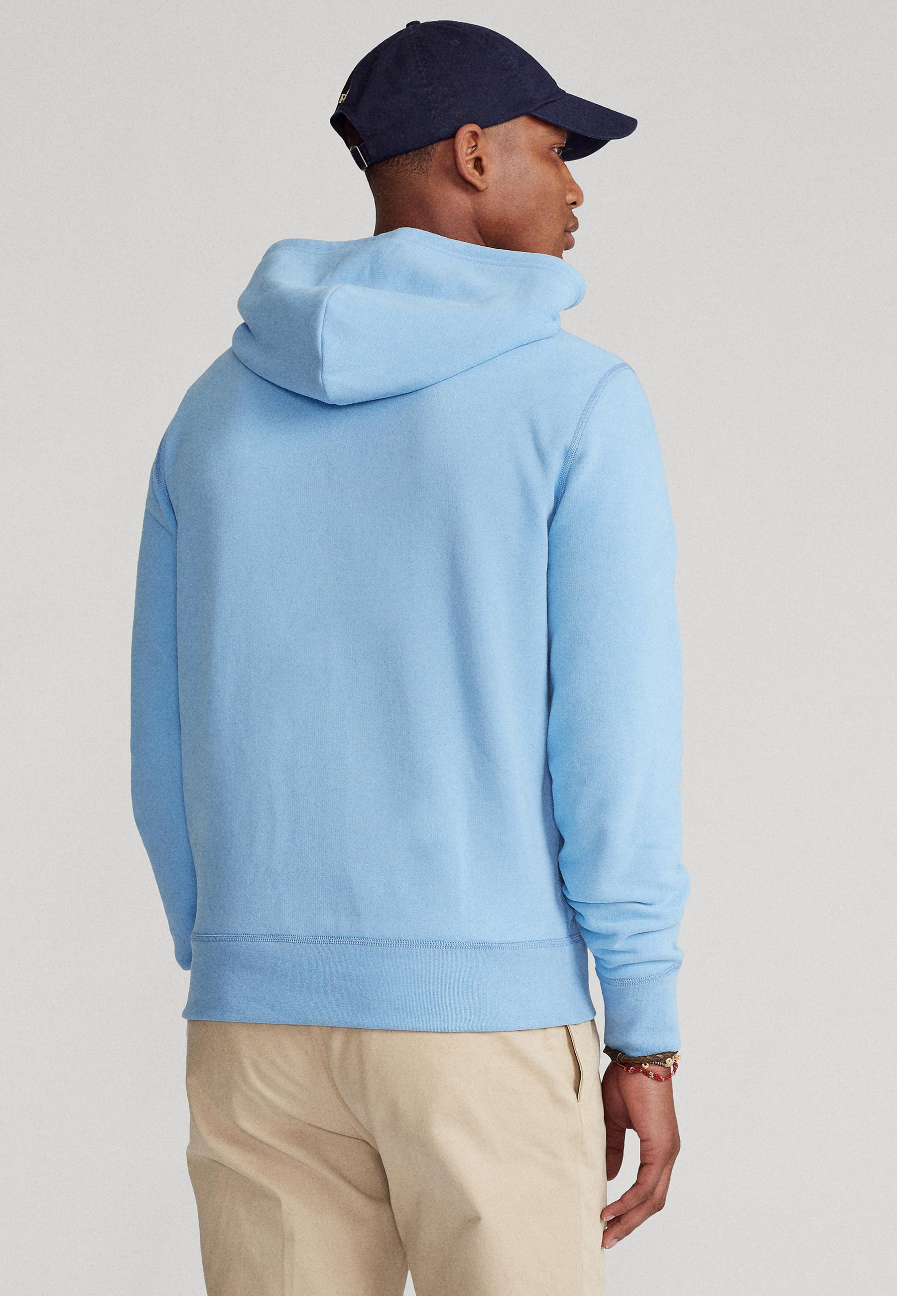 long blue hoodie
