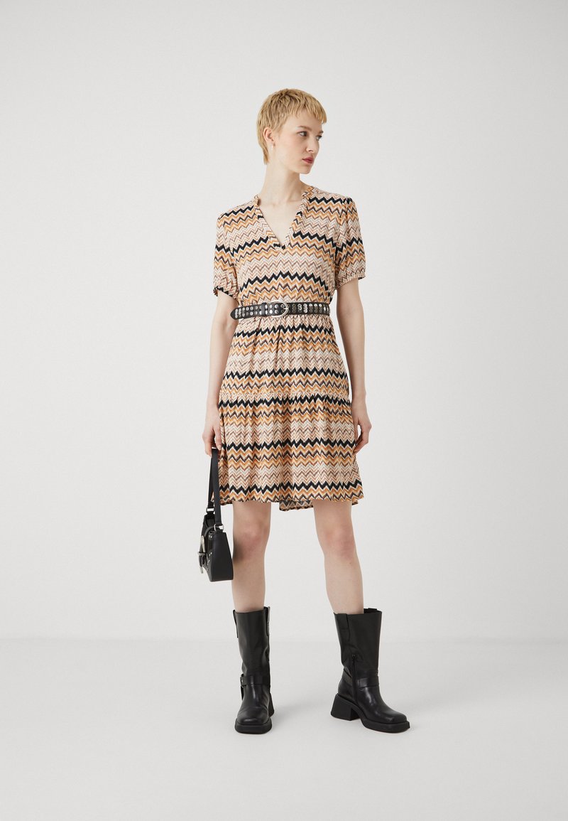 Vestito ONLY Onlnova Life - Maniche Lunghe Monica Dress AOP In Viscosa | Donna - Foto 3