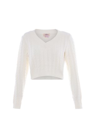 CO-BRANDED WITH ALEVA - Strickpullover - wollweiss