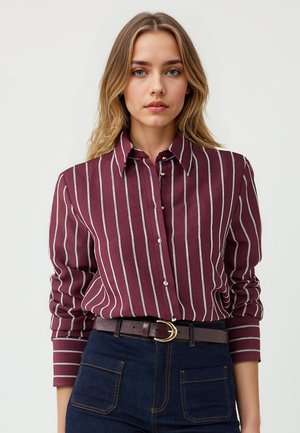 STRIPED  - Overhemdblouse - burgundy
