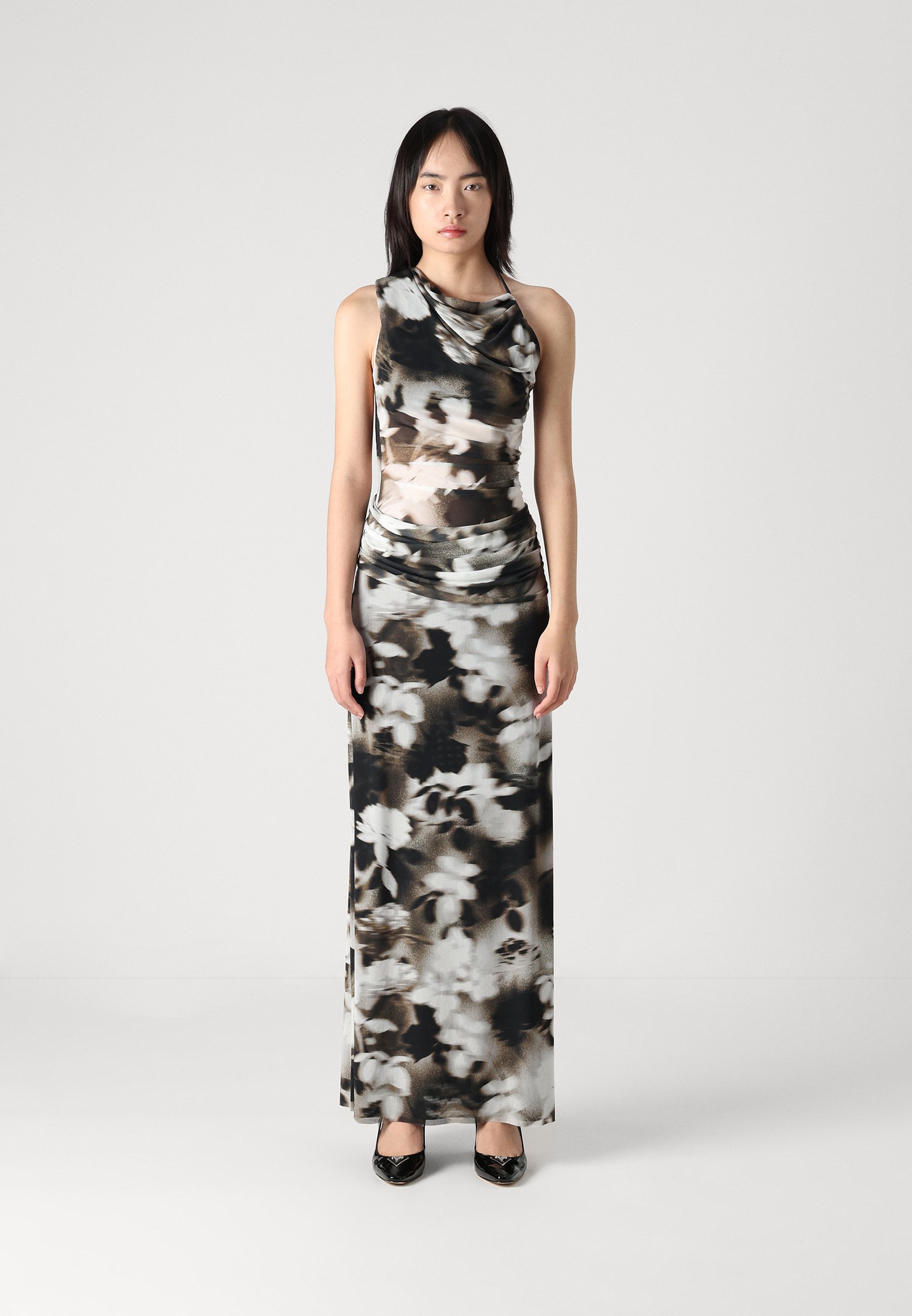 bec and bridge black floral dress Noemi Strapless Dress in Black
