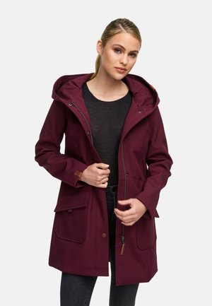 Marikoo MAYLEEN - Waterproof jacket - dark red melange