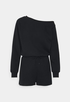 SWEAT - Off-shoulder playsuit - Jumpsuit - black
