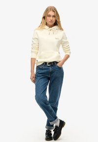 Superdry & Co ESSENTIAL LOGO - Felpa con cappuccio - off white