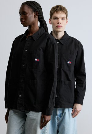 ESSENTIAL OVERSHIRT UNISEX - Poletna jakna - black
