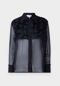 ASTA SHIRT - Blúzka so zapínaním na gombíky - black