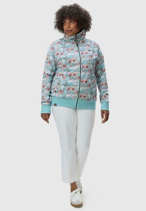 IZOLDA PLUS - Felpa con zip - light aqua
