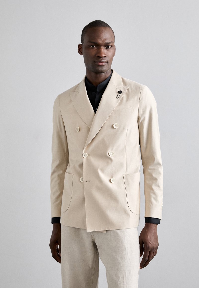 LARDINI - GIACCA UOMO SPECIAL LINE DROP - Blazer jacket - beige, Enlarge