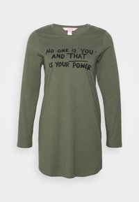 Hunkemöller NIGHTIE NECK - Camisa de dormir - green