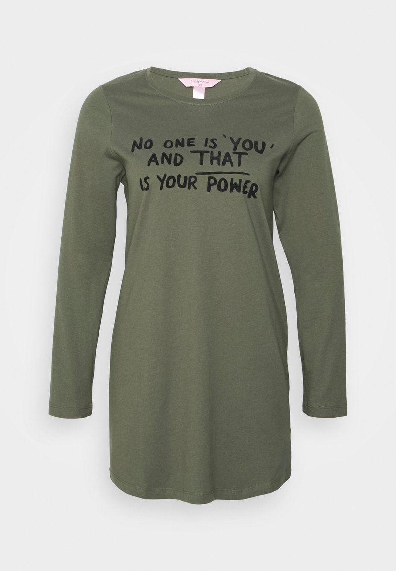 Hunkemöller NIGHTIE NECK - Camisa de dormir - green