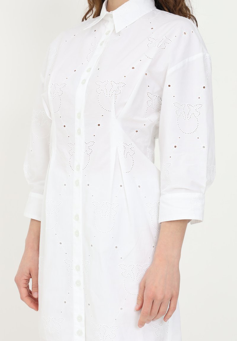 Damen Freizeitkleider | Pinko Blusenkleid white/weiß - MM87882 Damen Freizeitkleider | Pinko Blusenkleid white/weiß - MM87882