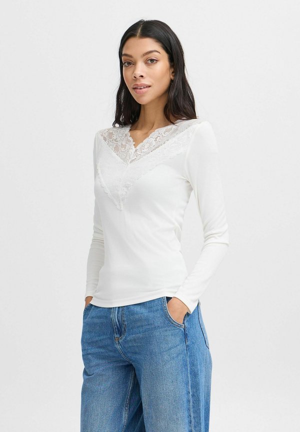 BYPIRENI - Long sleeved top - marshmallow