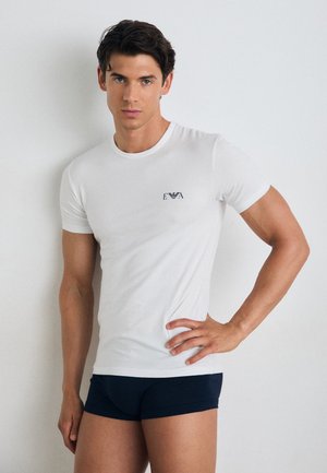 CREW NECK 2 PACK - Caraco - white/blue