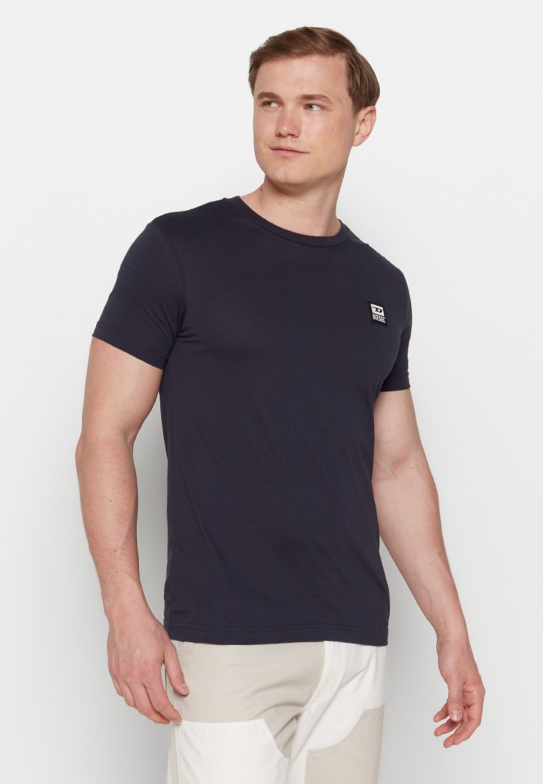 Diesel T-shirt basic blauw