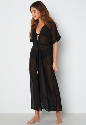 Bubbleroom WAIST TIE BEACH KAFTAN - Peignoir - black