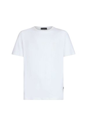 Valge puuvillane t-särk ümmarguse kaelusega ja lühikeste varrukatega. Omab õrnalt nähtavat logo rinnal ja külglabelit allääres.