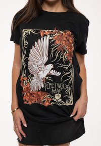 Paradiso Clothing FLEETWOOD DOVE - Print T-shirt - black