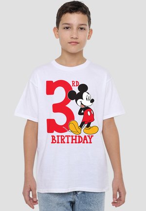 MICKEY MOUSE 3RD BIRTHDAY - Print T-shirt - white