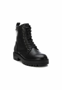 XTI Botines con cordones - black