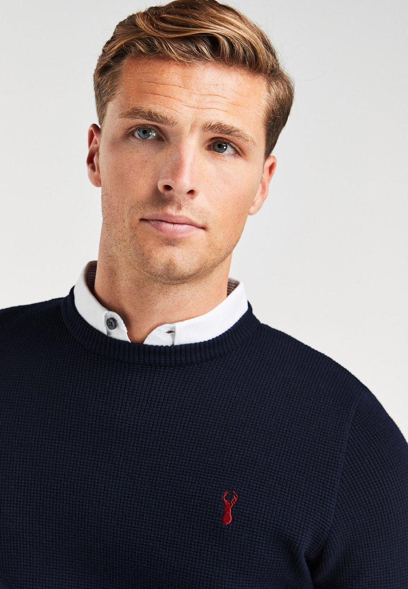 Pull Homme Col V Oxbridge - Taille M - Bleu Marine - Occasion Très Bon état
