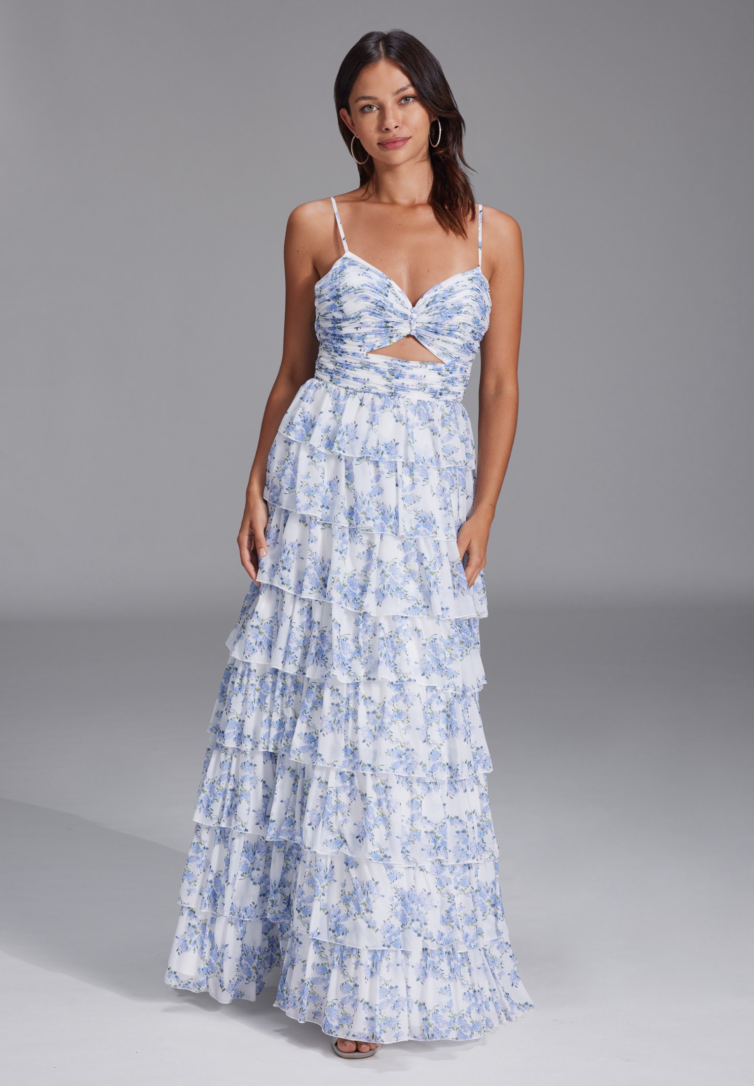 Hey Kyla Maxi dress - ivory light blue/blue - Zalando