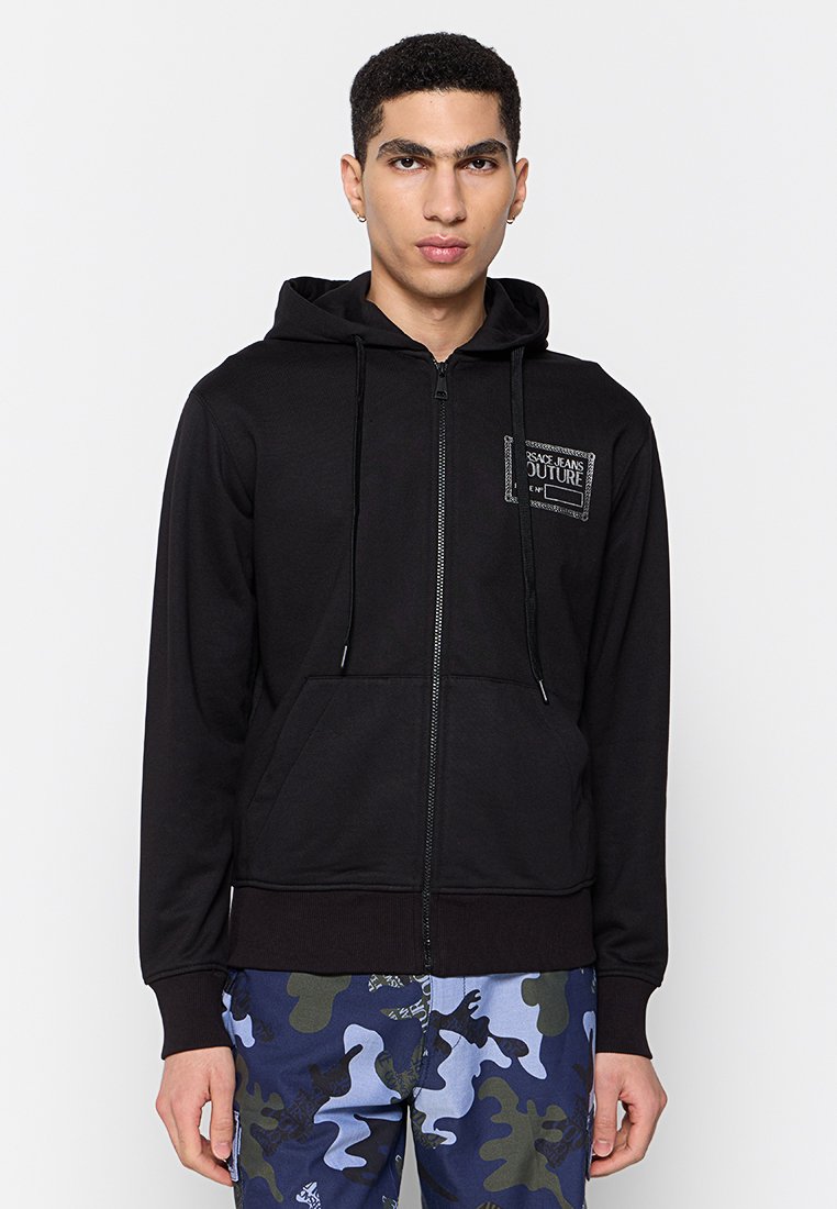 Versace Jeans Couture Sweater met rits zwart